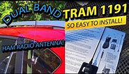 Tram 1191 Dual Band Glass Mount Antenna Ham Radio Mobile Antenna Installation