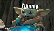 Baby Yoda LOVES Eating Eggs! (With Subtitles)