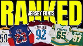 Every NHL Team's BEST Number Fonts RANKED (32-1)