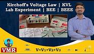 4.Kirchhoff's Voltage Law Lab Experiment | KVL | Basic Electrical and Electronics Engineering Lab