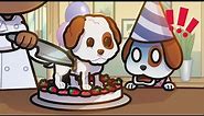 Jaya's Dog's Birthday Party | Funny Dog Cake Reaction | emojitown