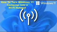 How to share Internet connection in Windows 11 | How to Set Up a Mobile Hotspot in Windows 11