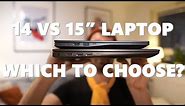 14 Inch Laptop vs 15.6 Inch Comparison - Size, Weight, Performance - Which Size Should You Choose?