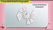48.PowerPoint Presentation with 6 Step GEAR Shape Infographics Design🔥🔥🔥| PPT gears |Powerpoint free