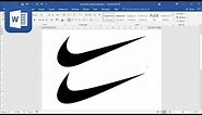 How to create Nike logo in Microsoft Word
