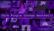 Dark Purple Grunge Aesthetic Background