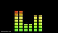 Audio level meter ,sound bar ,graphic equalizer animation free footage
