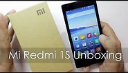 Xiaomi Redmi 1S Budget Android Phone Unboxing & Hands On Overview