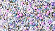 Unicorn Sprinkles Mix | Made In USA By Sprinkle Pop| Pastel Pink Purple Blue White Sprinkles Mix With Gold Metallics For Decorating Princess Birthday Baby Shower Cakes Cookies Cupcakes Ice Cream, 8oz