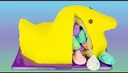 Giant Peeps Cake with Surprise Inside from Cookies Cupcakes and Cardio