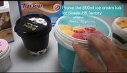 Plastic rigid IML packaging for ice cream container