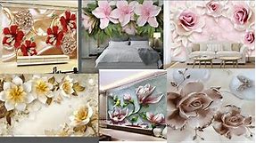 3D flower wallpaper designs#flowers wallpaper ideas for Home / Home Decor Ideas/ Flower Wallpaper/