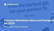 February Newsletter Ideas and Examples for 2024 - Designmodo