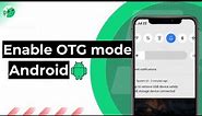 How to Enable OTG on Android (On the Go adapter Option)