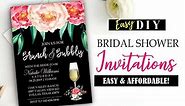 How to Make Bridal Shower Invitations - Easy & Cheap!