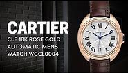 Cartier Cle 18K Rose Gold Automatic Mens Watch WGCL0004 Review | SwissWatchExpo