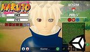 I made an open world Naruto game in Unity - Character Creation | Shinobi Era
