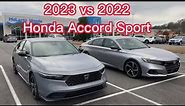 2023 vs 2022 Honda Accord Sport