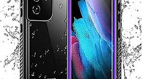 Temdan Compatible with Samsung Galaxy S21 Ultra Case Waterproof,Clear Sound Quality Built in Screen Protector Full Body Heavy Duty Shockproof IP68 Waterproof Case for Samsung S21 Ultra 5G 6.8 inch