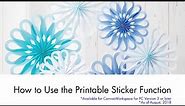 How to Use the Printable Sticker Function
