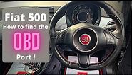 Fiat 500 - How To Find The OBD Port