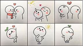How To Draw Cute Sticker - Simple Sticker Drawing