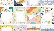 12 Pieces Inspirational Sticky Notes 3 x 4 Inch, Appreciation Positive Funny Notepads Cute Note Pads for Studying Planner Office Supplies, 30 Sheets Each (Fresh)