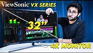 32 Inches 4K Monitor for Console Gamers & Creators | ViewSonic VX3211
