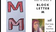 How to Draw a Block Letter M