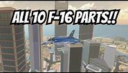 ALL 10 F-16 PARTS IN MILITARY TYCOON