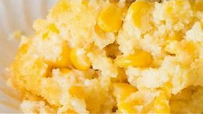 Easy, Creamy Corn Pudding-Corn Casserole-Jiffy Mix-So Good!