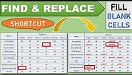 How To Fill Blank Cells With Text in Excel | Shortcuts | Tutorials