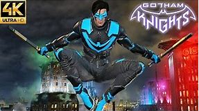 Gotham Knights - Nightwing New Guard Suit Free Roam Gameplay (4K)