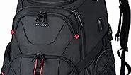 VANKEAN 17.3'' Travel Laptop Backpack TSA Friendly, Water Resistant Anti Theft Extra Large College Backpacks with RFID Pockets, USB Port for Men Women Business Work Bag, Black