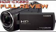 Sony Handycam HDR-CX220 unboxing, review & test