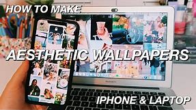 How To Make An AESTHETIC COLLAGE WALLPAPER For Your Phone And Laptop! (EASY)