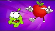 Om Nom chases apple / Learn English with Om Nom / Educational Cartoon