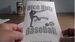New Baseball Board Game Unboxing...Dice Nutz Baseball