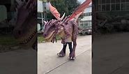 Try it on! Visible Legs Dragon Costume | realistic dragon costume
