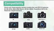 FirstPower LP-E12 Battery 3-Pack and Triple Slot Charger for Canon EOS M50, M50 Mark II, M, M2, M10, M100, M200, Rebel SL1, PowerShot SX70 HS Digital Cameras