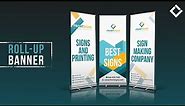 Retractable Banner Stand Sign: Making and Installation process