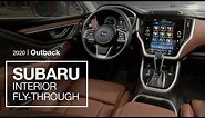 2020 Subaru Outback Interior Fly-Through Preview