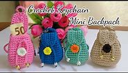 Crochet Key Chain Mini Backpack Shape || Envelope Eid