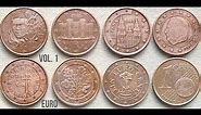 1 EURO CENT Coins of different European Countries | Euro Coins collection - Vol. 1