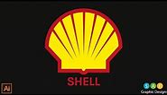 Shell Logo Design Tutorial in Adobe illustrator 2021