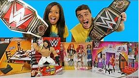 WWE Toy Challenge Women’s RAW Vs World Heavyweight Championship Belts ! || Toy Review || Konas2002