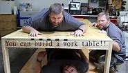 Make an Easy 2x4 Plywood Rolling Work Table.