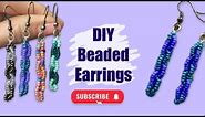 Beaded chain earrings tutorial