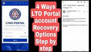 LTO PORTAL Account Recovery Options