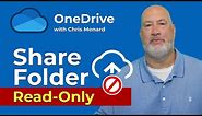 OneDrive - Share a Folder as Read Only | Set Expiration Date and Password